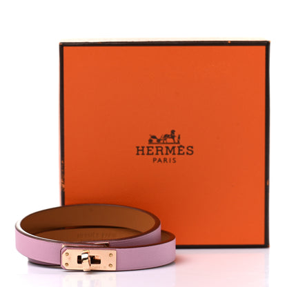 Hermes Swift Kelly Double Tour Bracelet T3 Mauve Sylvestre 7 of 7