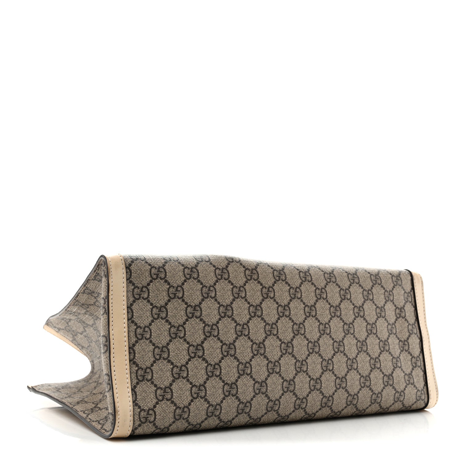 Gucci GG Supreme Monogram Medium Padlock Tote White 4 of 14