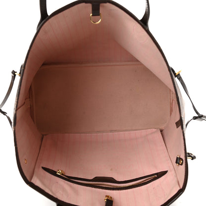 Louis Vuitton Damier Ebene Neo Neverfull MM Rose Ballerine 5 of 14