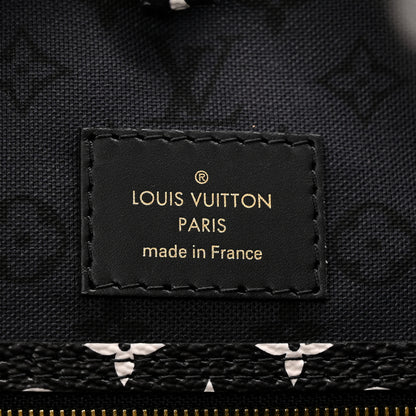Louis Vuitton Monogram Giant Crafty Neverfull MM Creme Rouge Black 7 of 11