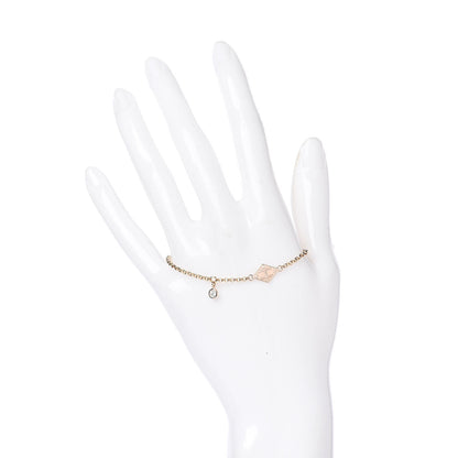 Hermes 18K Rose Gold Diamond Gambade Bracelet ST 2 of 4