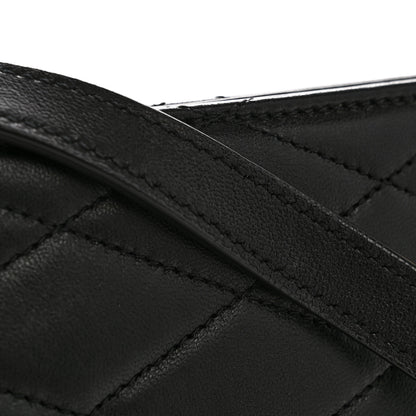 Saint Laurent Lambskin Quilted Le Maillon Square Crossbody Bag Black 12 of 14