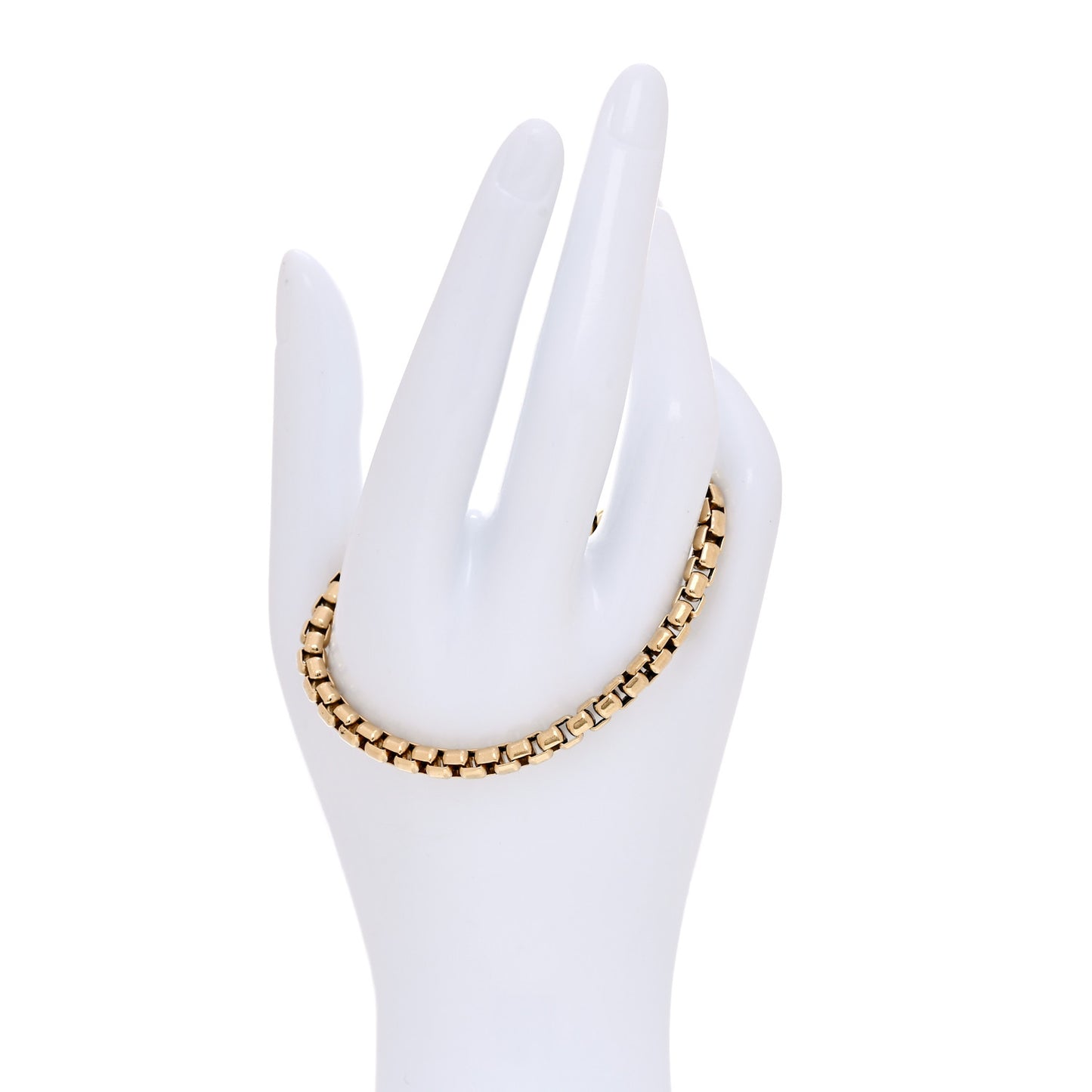 18K Yellow Gold 5mm Box Chain Bracelet