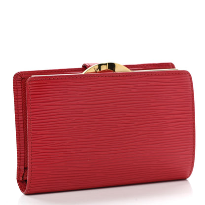 Louis Vuitton Epi French Purse Wallet Castillan Red 3 of 9