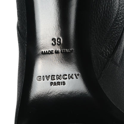 Givenchy Grained Calfskin G Cube Heel Ankle Boots 39 Black 6 of 8