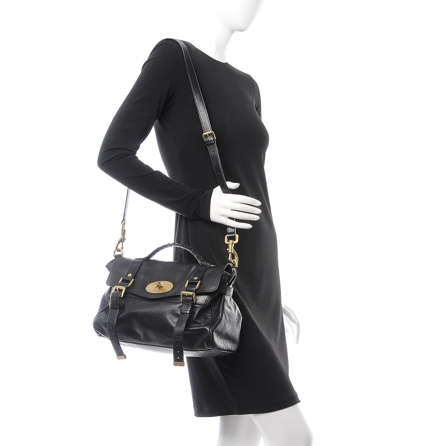 Mulberry Soft Buffalo Medium Alexa Black 2 of 10