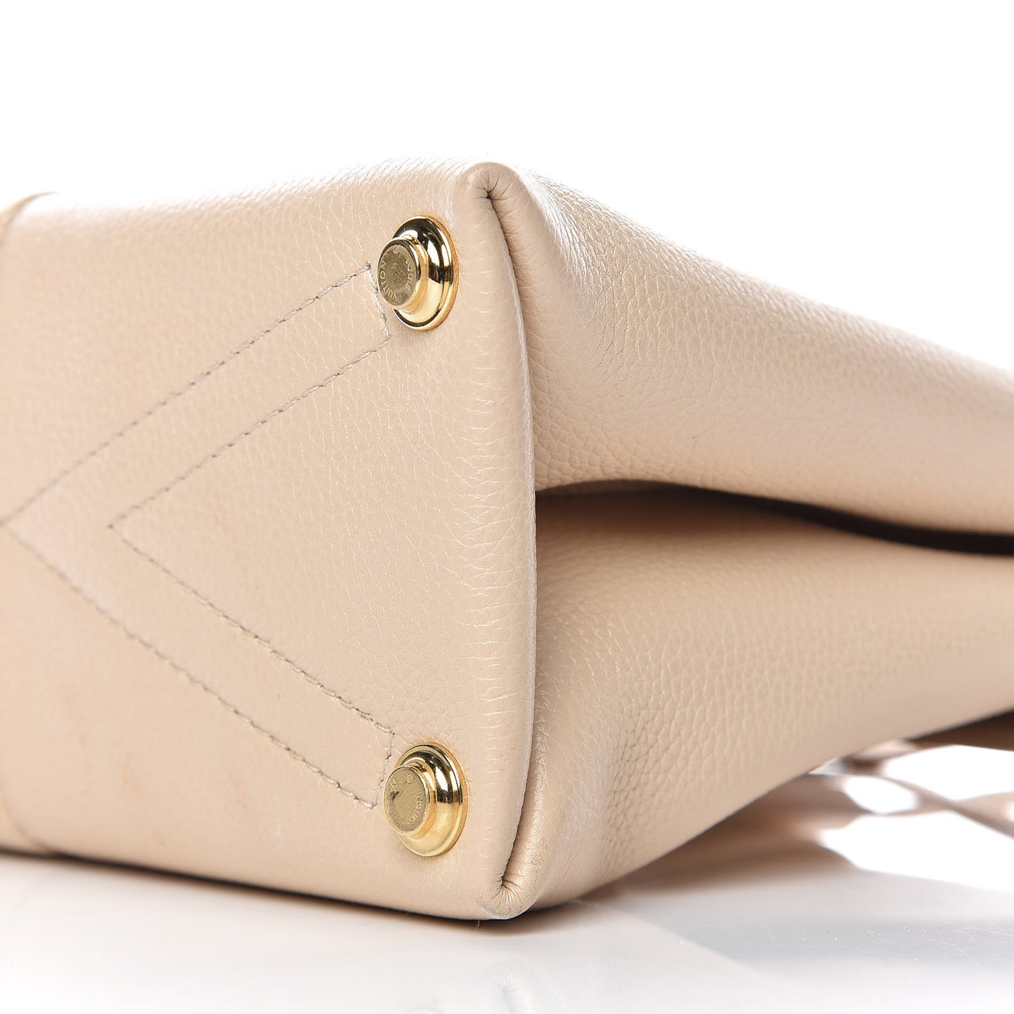 Grained Smooth Calfskin Rose Des Vents PM Creme