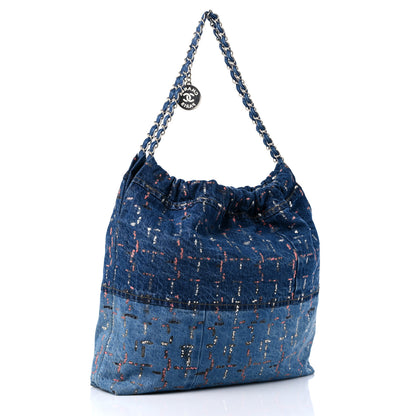 Chanel Denim Sequin Chanel 22 Blue 4 of 14