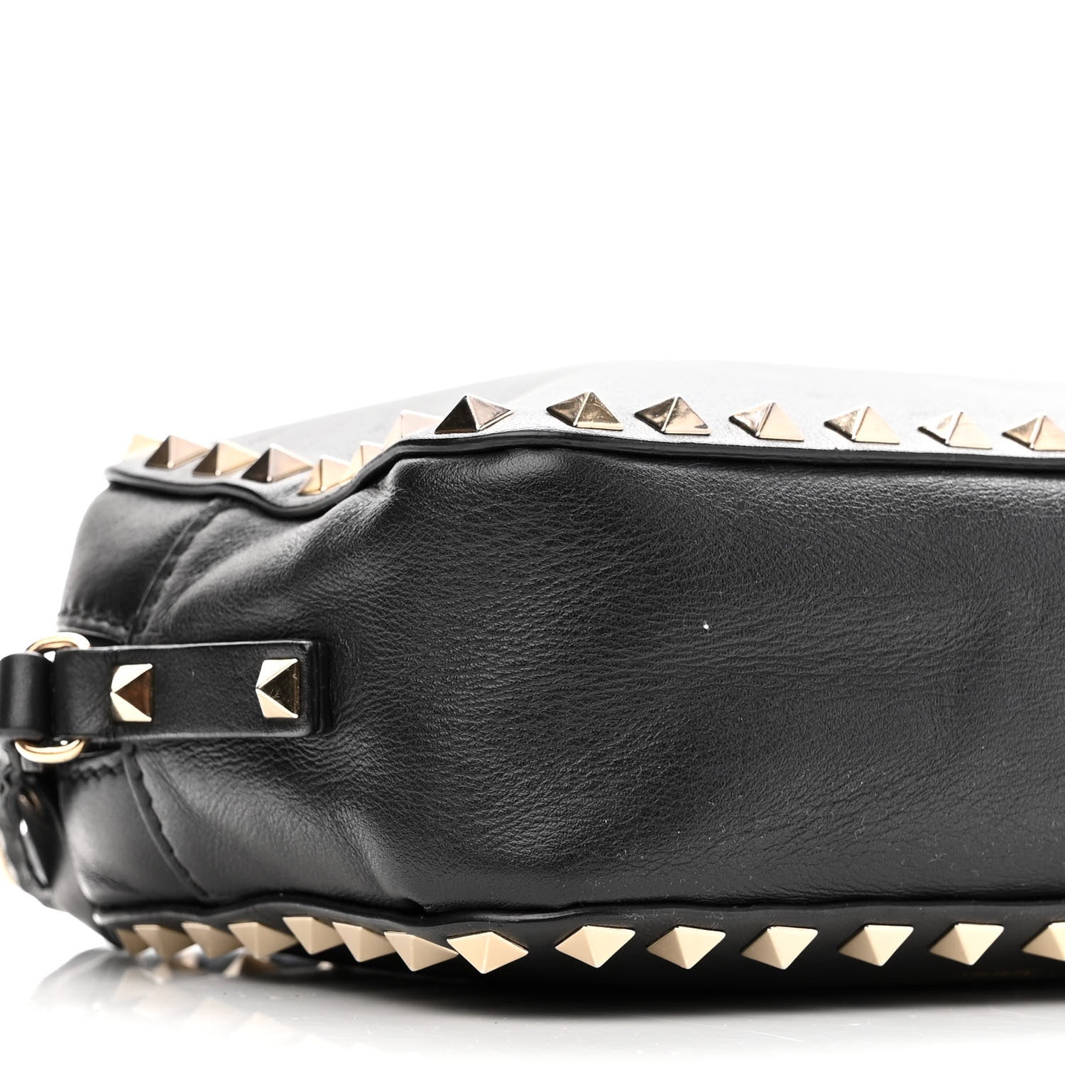 Valentino Garavani Calfskin Rockstud Camera Crossbody Bag Black 9 of 12