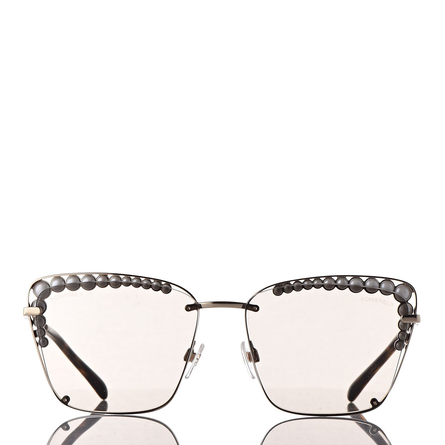Chanel Pearl Sunglasses 4235-H Light Brown 2 of 8