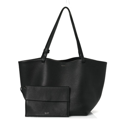 The Row Grained Calfskin Park Tote Three Black 3 of 11