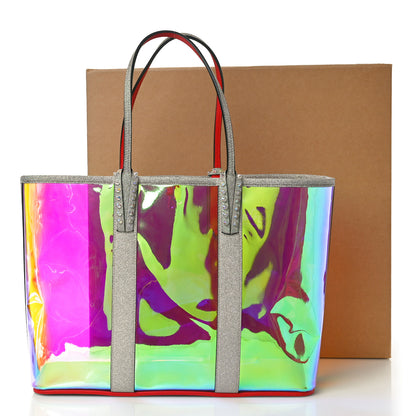 Christian Louboutin PVC Spikes East West Cabata Tote Glitter Sunset 12 of 12