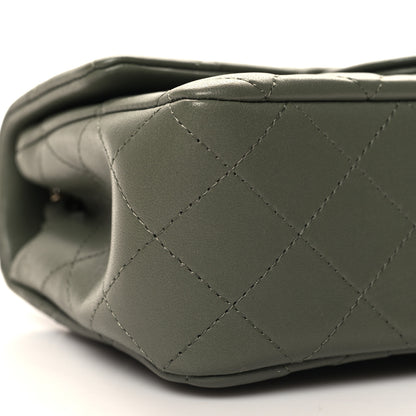 Chanel Lambskin Quilted Mini Rectangular Flap Green 8 of 9