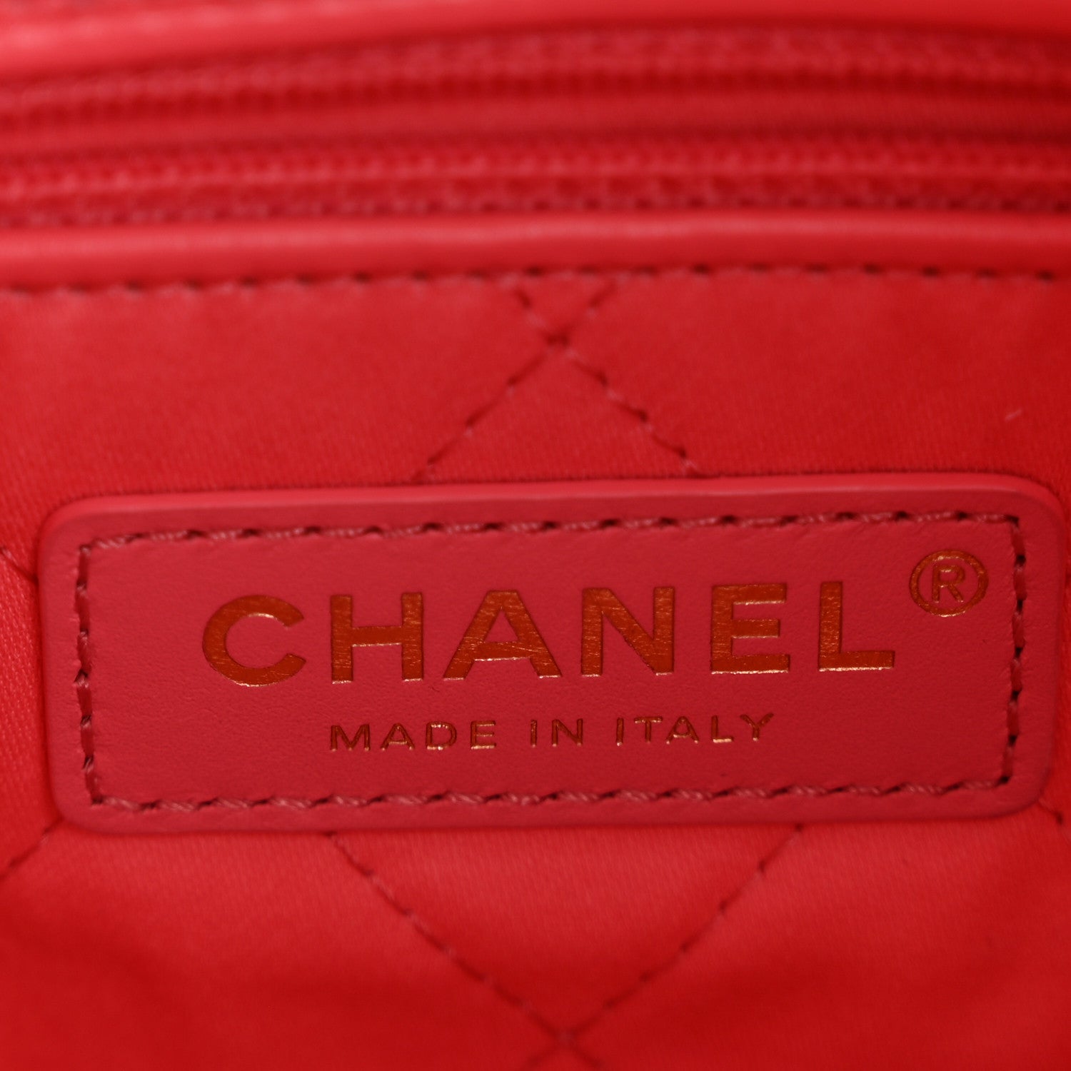 Chanel Shiny Calfskin Quilted Small Chanel 22 Coral Pink 7 of 13