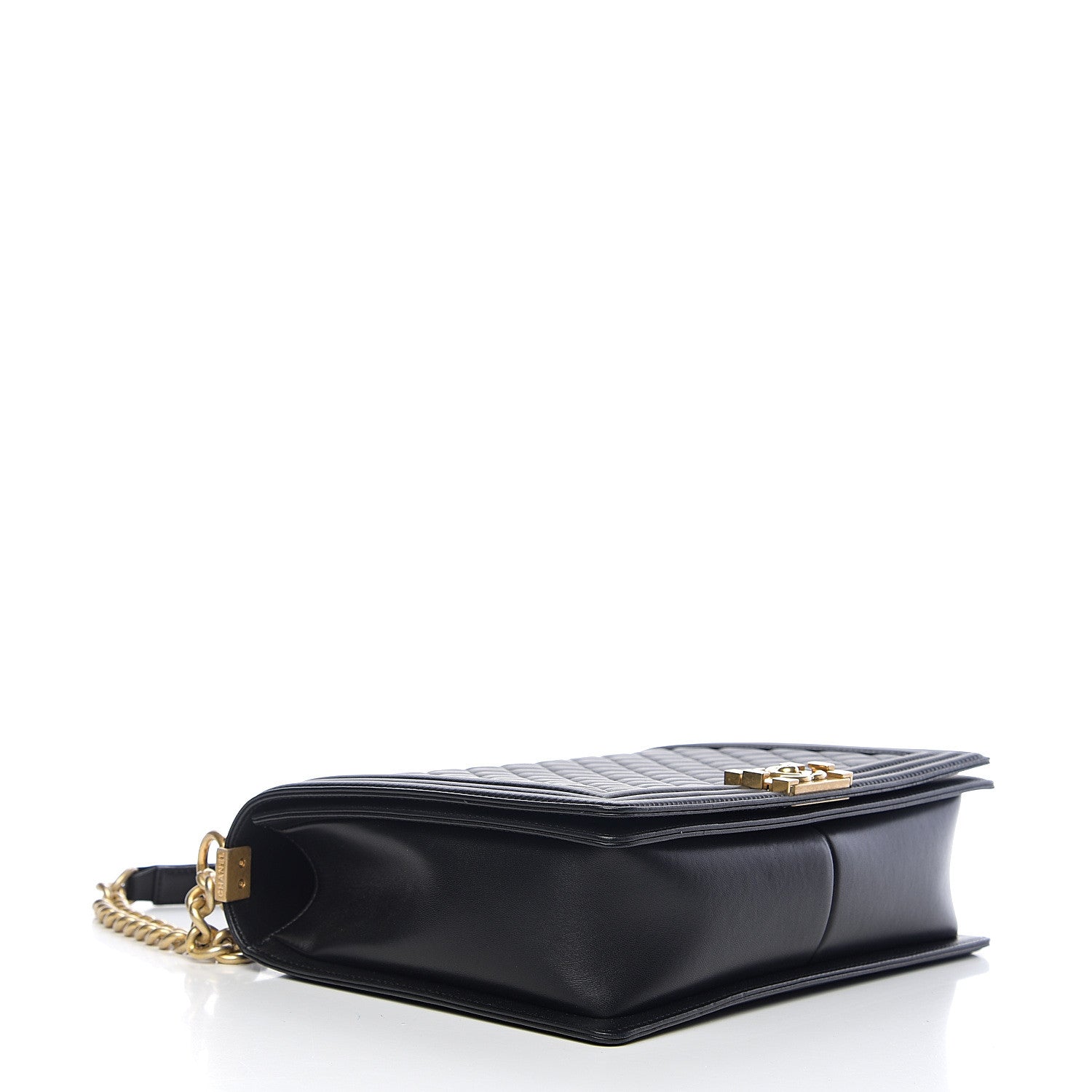 Chanel Lambskin Quilted Large Boy Flap Black 3 of 11