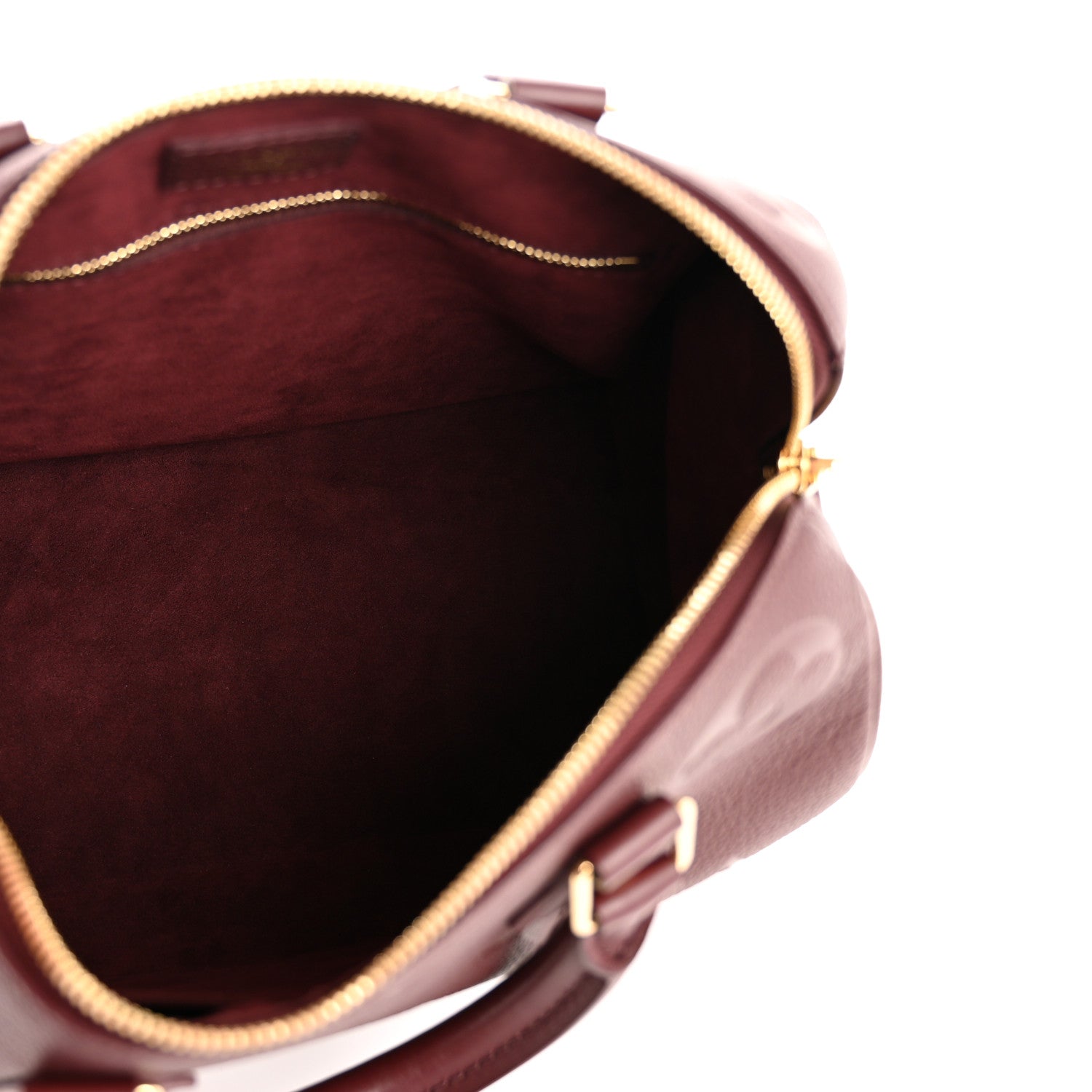 Louis Vuitton Empreinte Monogram Giant Speedy Bandouliere 25 Wine 5 of 10