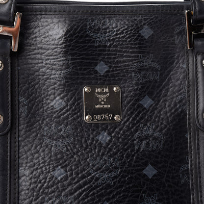 MCM Visetos Shopping Tote Black 8 of 10
