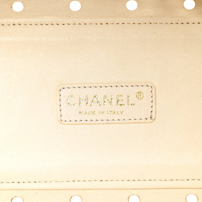 Chanel Patent Perforated CC Tote White 6 of 12