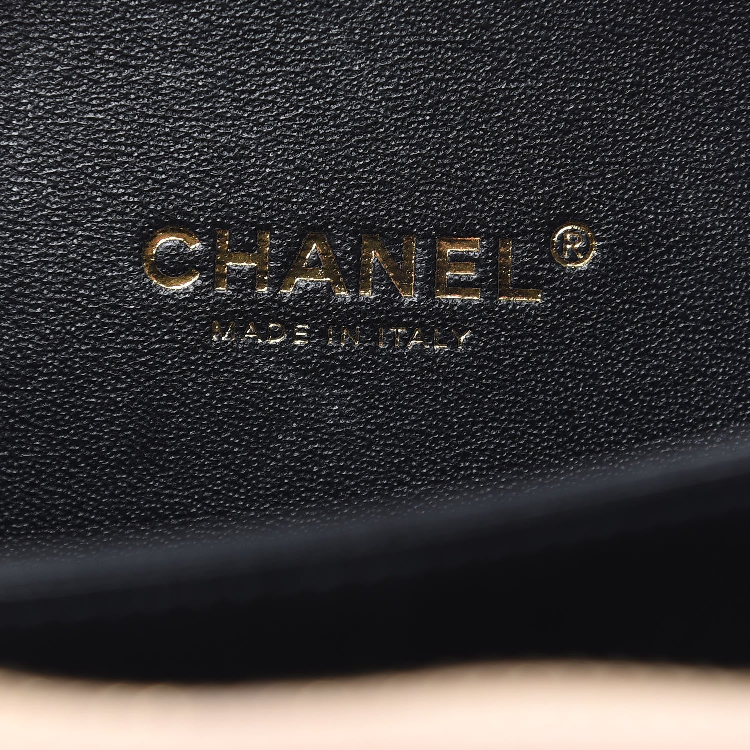 Chanel Caviar Quilted Small CC Filigree Vanity Case Beige Black 6 of 10