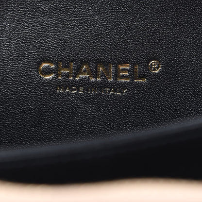 Chanel Caviar Quilted Small CC Filigree Vanity Case Beige Black 6 of 10