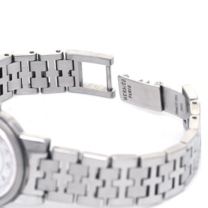 Hermes Stainless Steel 26mm Clipper Roman Quartz Watch 6 of 6