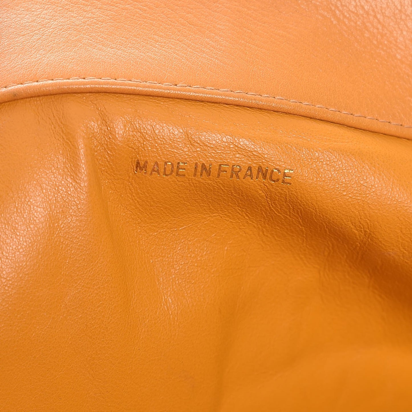 Lambskin Jumbo CC Shoulder Bag Orange