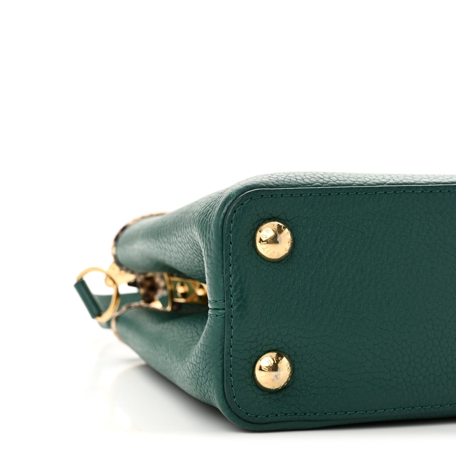 Louis Vuitton Taurillon Snakeskin Capucines BB Emerald 8 of 9