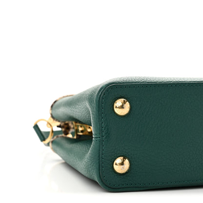 Louis Vuitton Taurillon Snakeskin Capucines BB Emerald 8 of 9