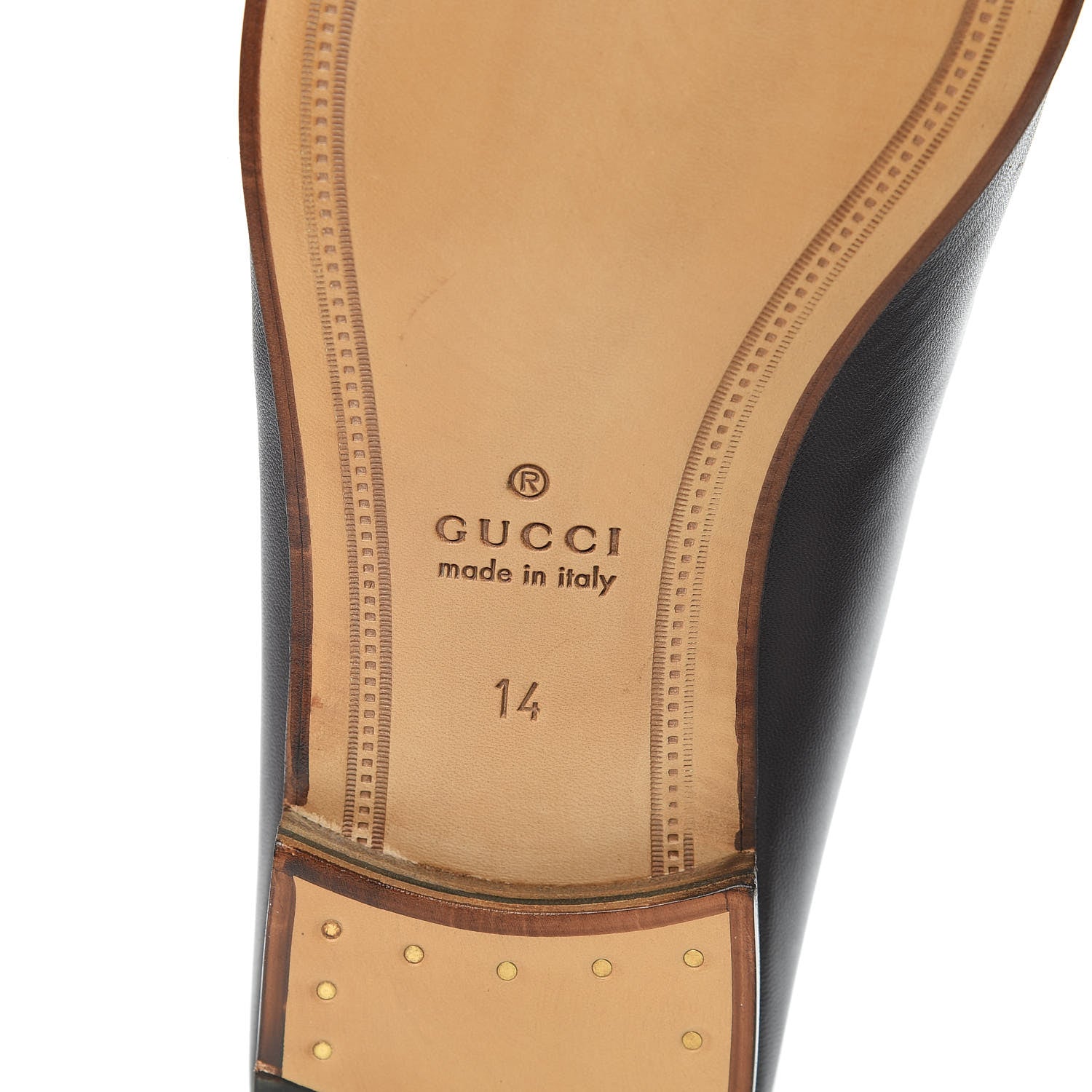 Gucci Lambskin Wolf Embroidered Mens Brixton Horsebit Loafers 14 Cocoa 6 of 10