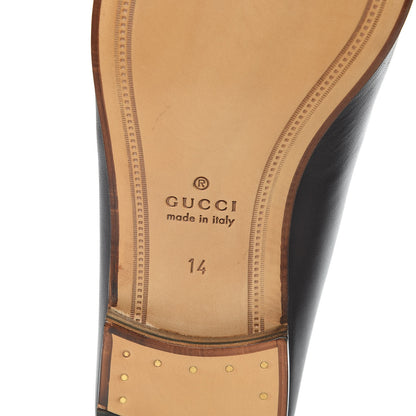 Gucci Lambskin Wolf Embroidered Mens Brixton Horsebit Loafers 14 Cocoa 6 of 10