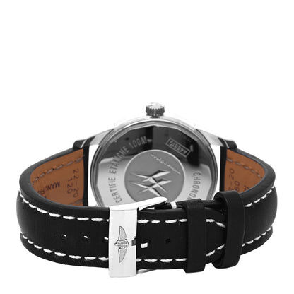 Breitling Stainless Steel Calfskin 43mm Transocean Day Date Automatic Watch Black A45310 3 of 5
