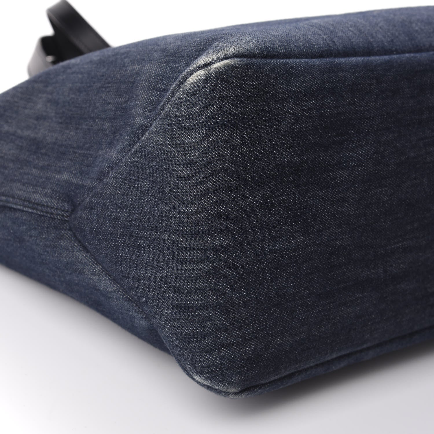 Prada Denim City Calfskin Logo Shopping Tote Blue 6 of 9