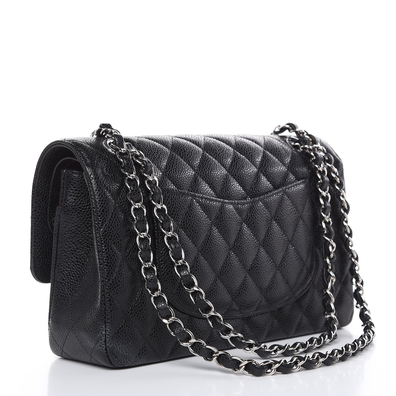 Chanel Caviar Quilted Medium Double Flap Black 3 of 11
