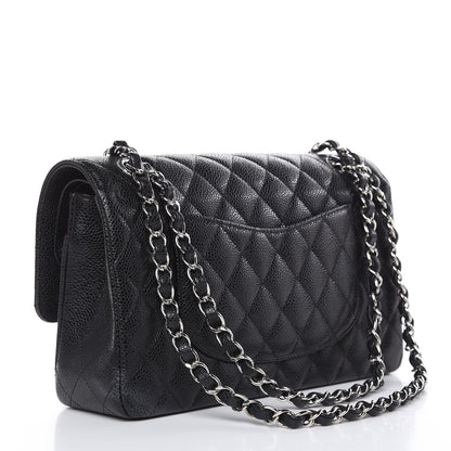 Chanel Caviar Quilted Medium Double Flap Black 3 of 11