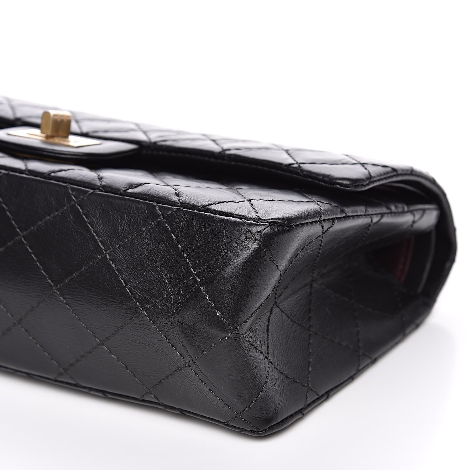 Chanel Aged Calfskin Quilted 2.55 Reissue 225 Flap Black 9 of 13