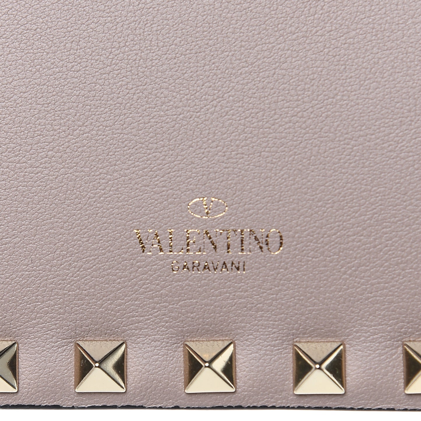 Nappa Rockstud Clutch Poudre