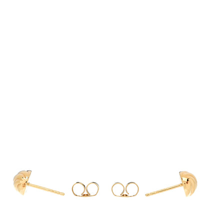 David Yurman 18K Yellow Gold 8mm Sculpted Cable Earrings 3 of 4