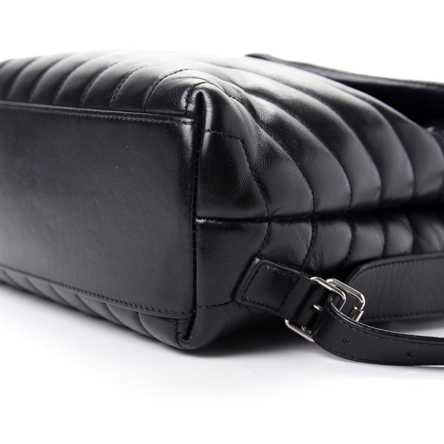 Calfskin Y Quilted Monogram Small Loulou Backpack Black