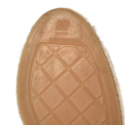 Chanel Suede Pearl CC Espadrilles 37 Black 8 of 12