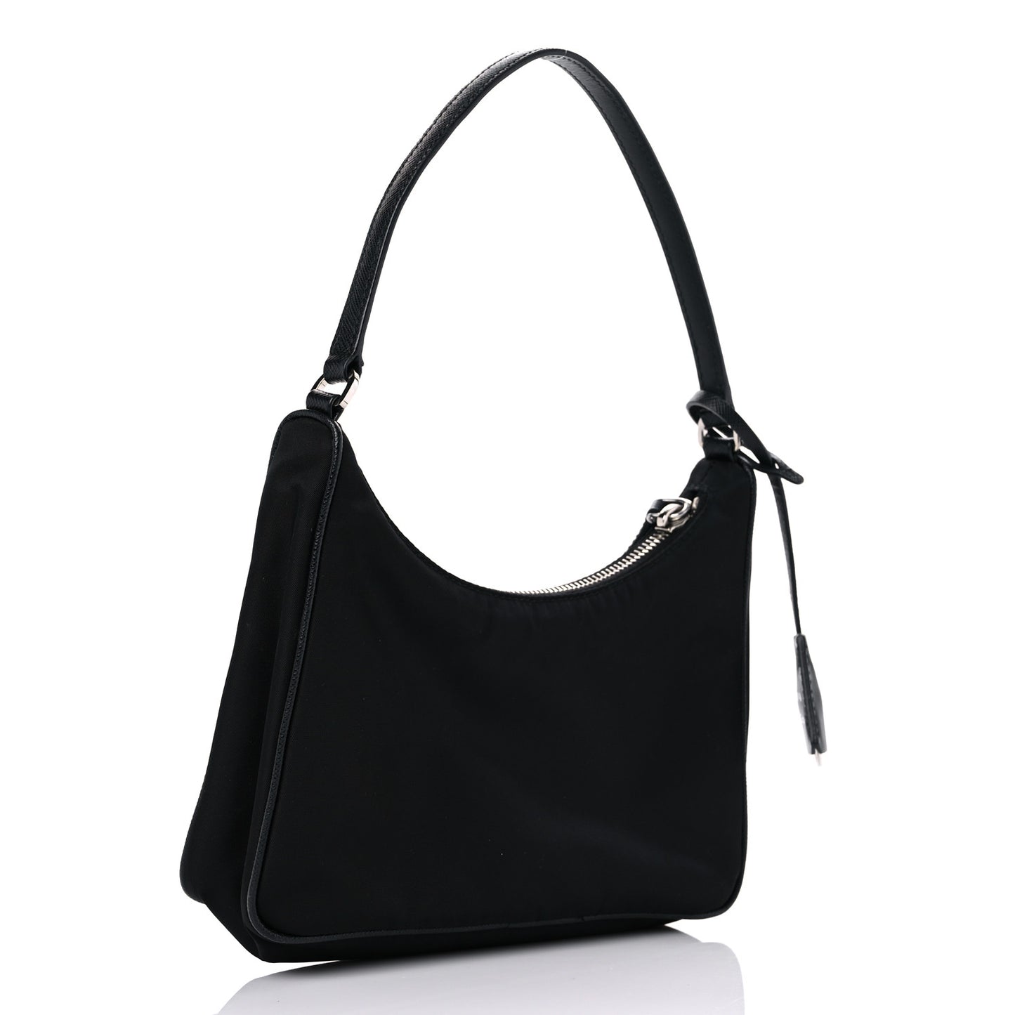 Tessuto Nylon Saffiano Mini Re-Edition 2005 Bag Black