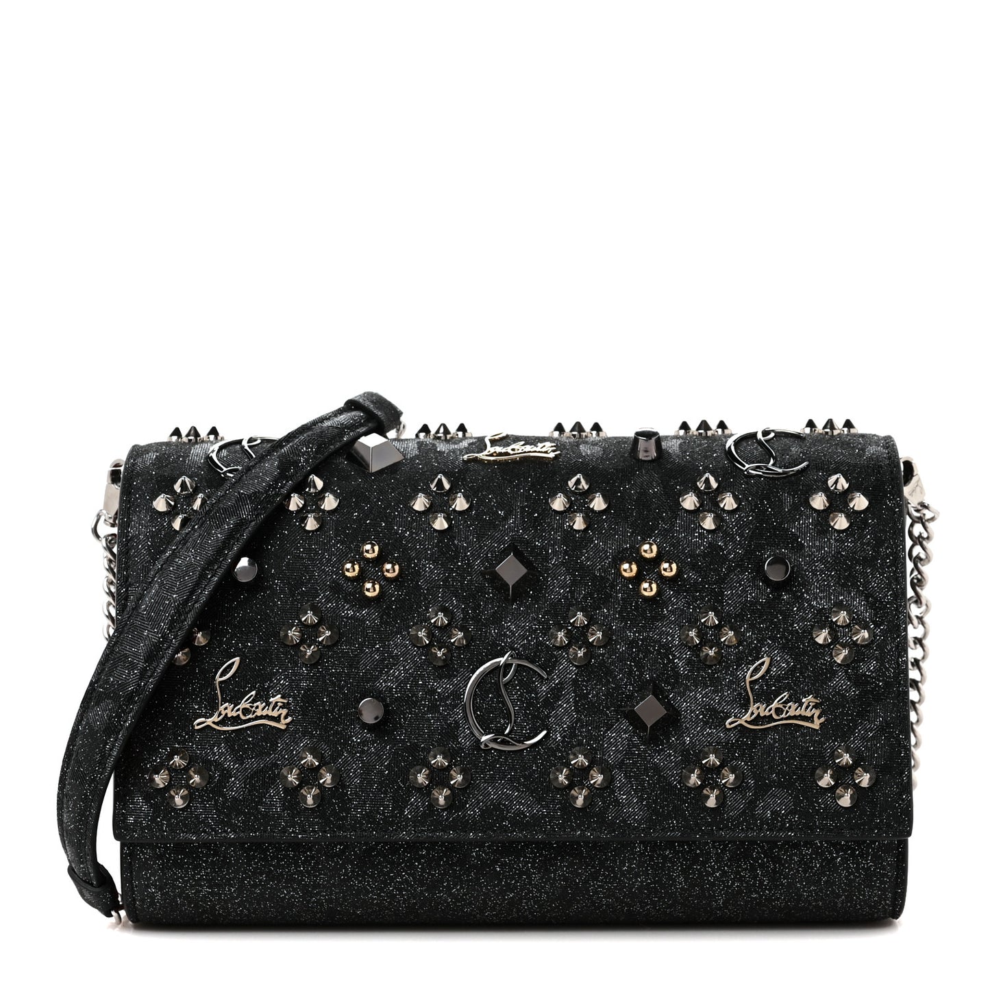 Kidflinstar Spikes Loubinthesky Paloma Clutch Paloma Black Multicolor