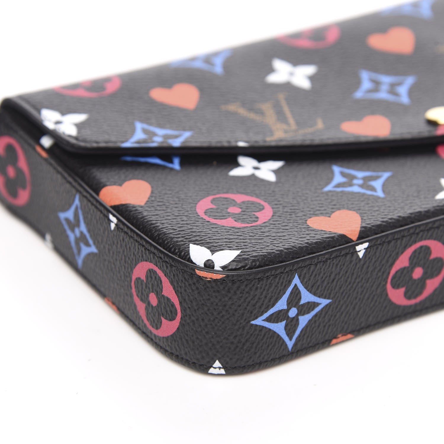 Louis Vuitton Game On Felicie Chain Wallet Black 9 of 11