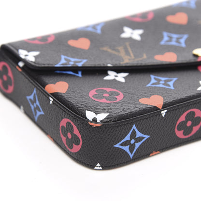 Louis Vuitton Game On Felicie Chain Wallet Black 9 of 11