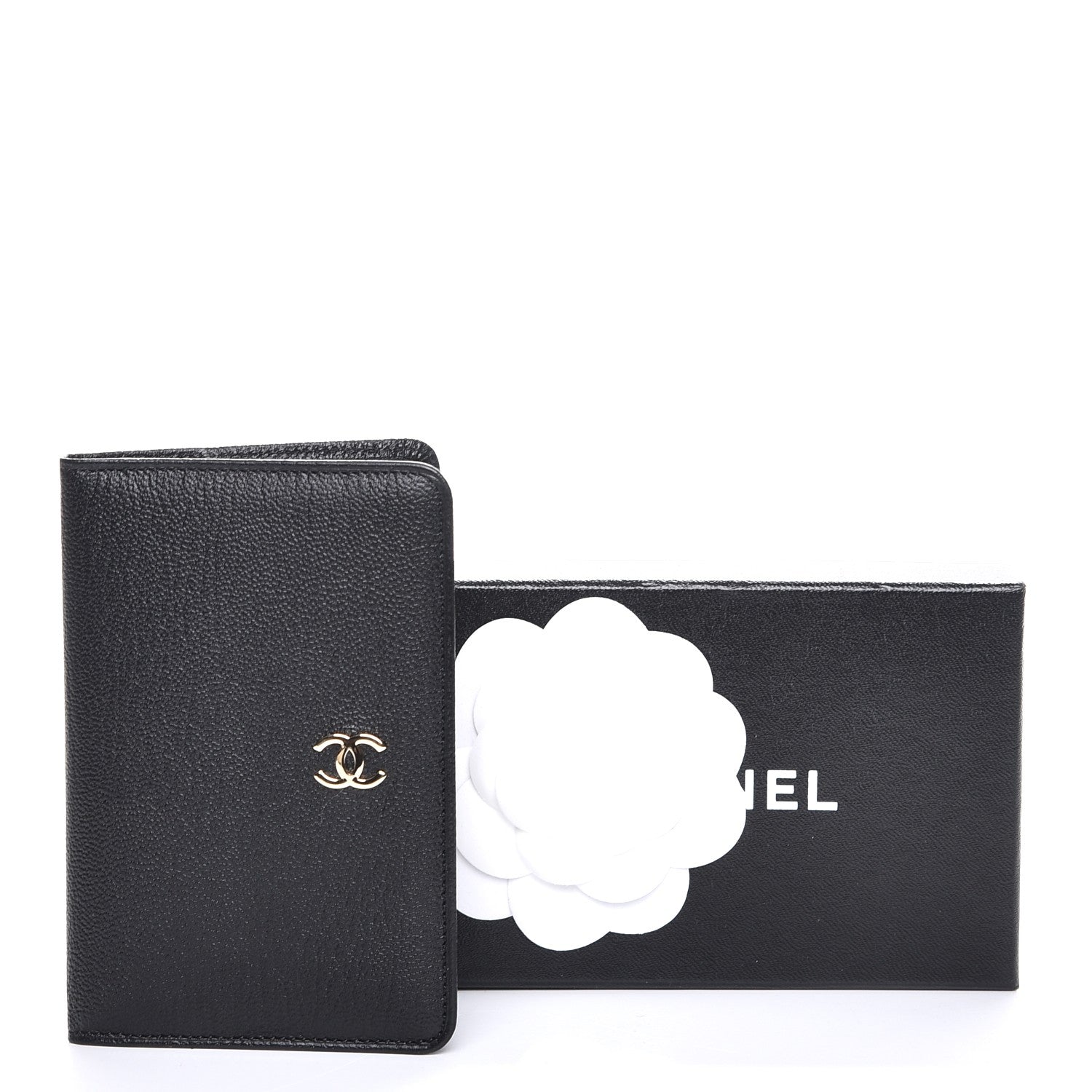 Chanel Goatskin Card Holder Wallet Black 9 of 9