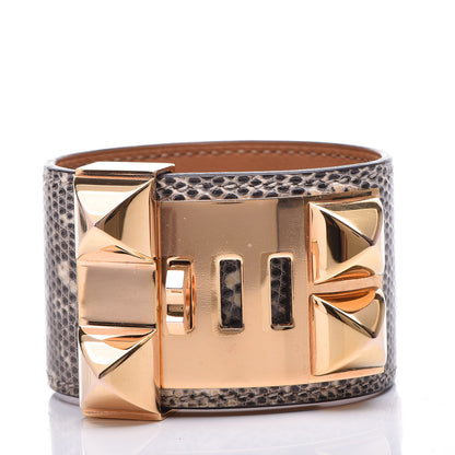 Hermes Lizard Collier De Chien CDC Bracelet T2 Ombre 3 of 6