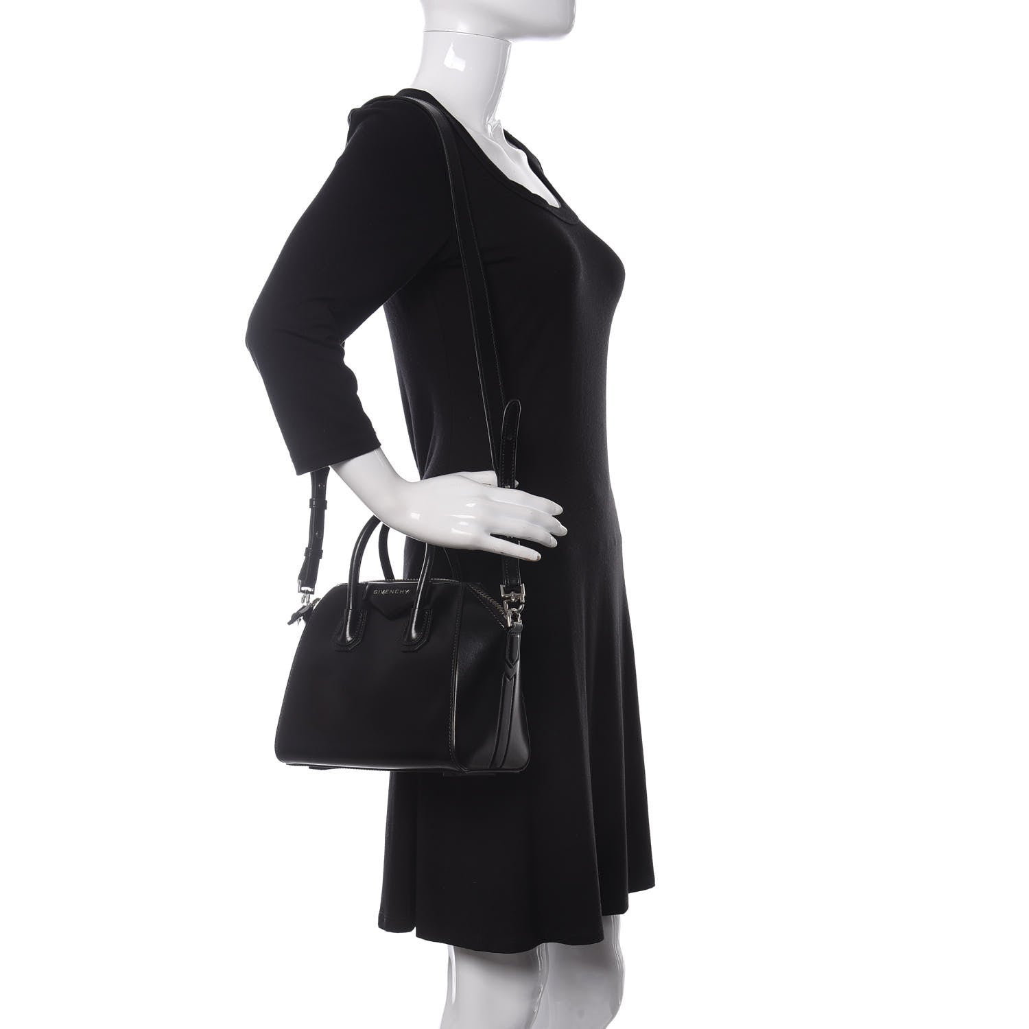 Givenchy Shiny Lord Calfskin Mini Antigona Black 2 of 10
