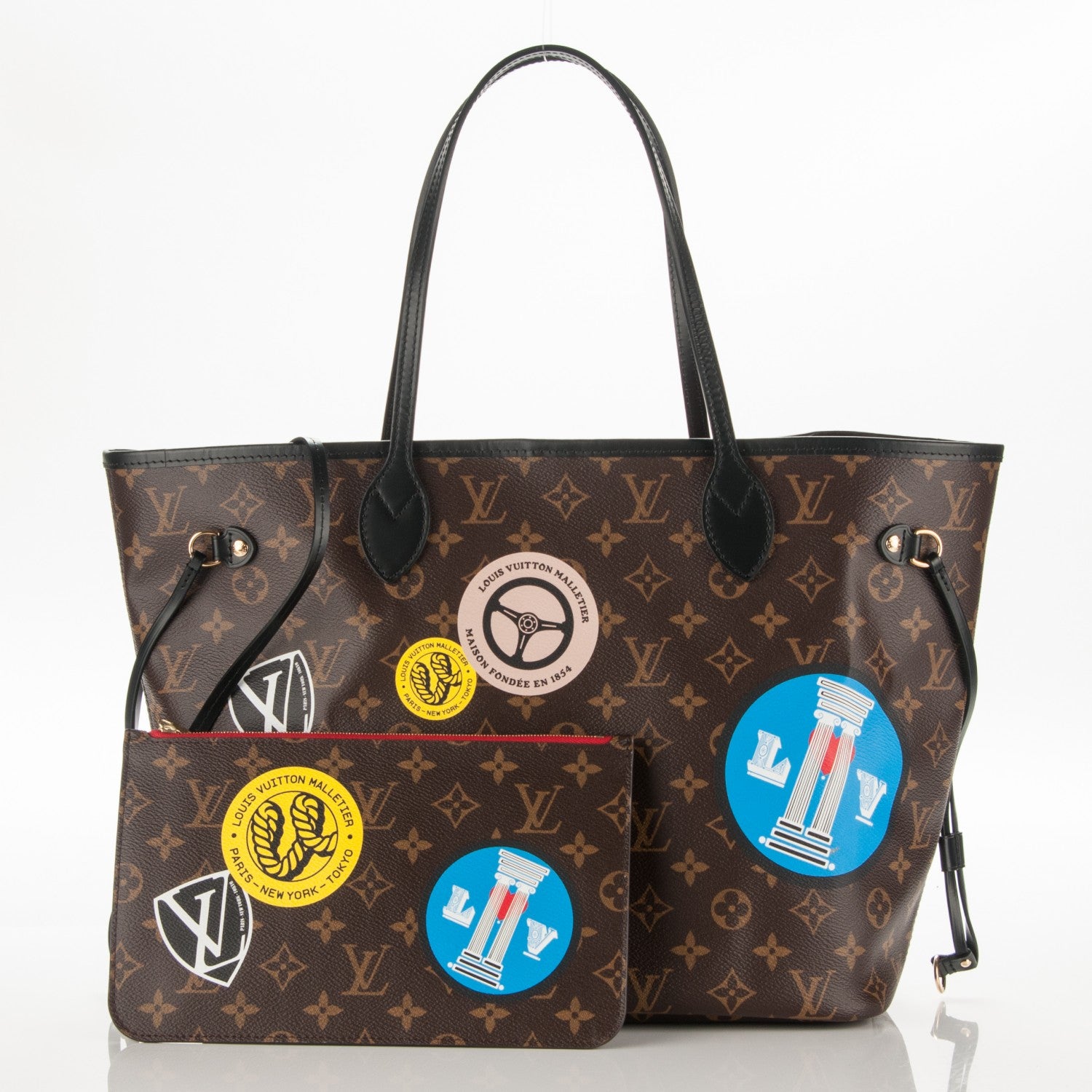 Louis Vuitton Monogram World Tour Neverfull MM 5 of 8