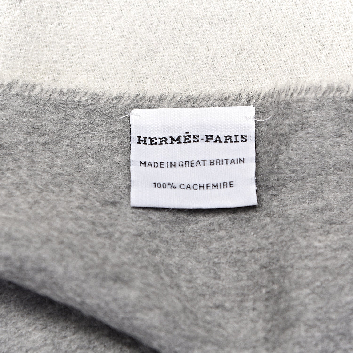 Hermes Cashmere Fringe Double Face Stole Scarf 5 of 5