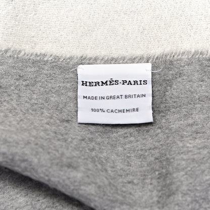 Hermes Cashmere Fringe Double Face Stole Scarf 5 of 5