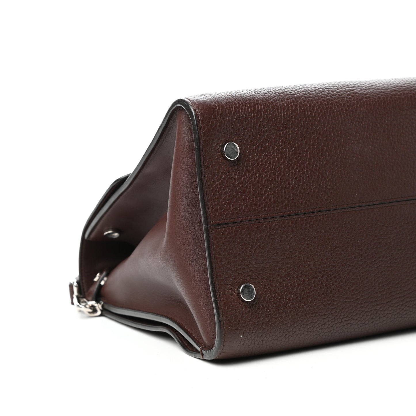 Grained Calfskin Large Diorever Flap Amaranth